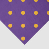 Small Polka Dots Pattern: Paars en goud Tissuepapier (Detail)