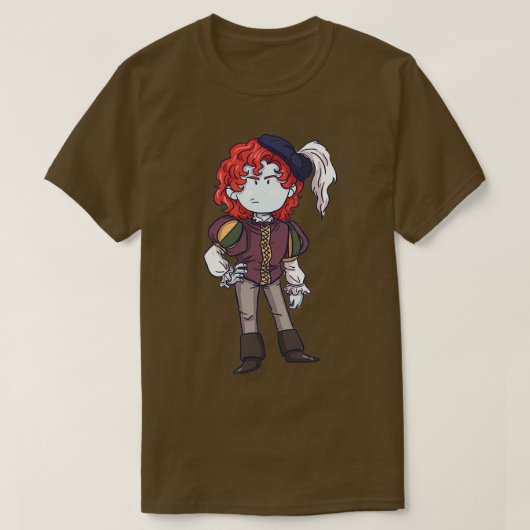 Small Redhead Renaissance Vampire T-shirt (Design voorkant)