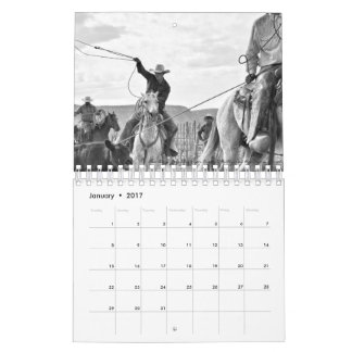 Small Rocking Lazy A Black and White Agenda 2017 Kalender