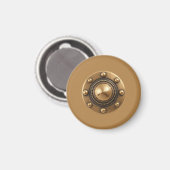 Small Round Brass Look Magnet Magneet (Voorkant / Achterkant)