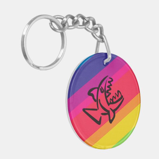 small shark sleutelhanger (Voorkant Links)