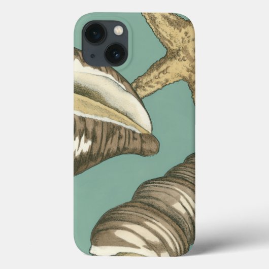 Small Shell Trio op Blauwgroen Case-Mate iPhone Case (Achterkant)