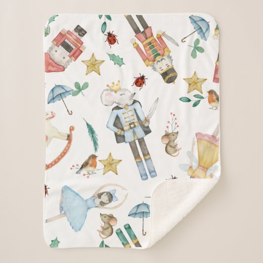 small sherpa blanket - ideal gift for new baby  deken (Voorkant)