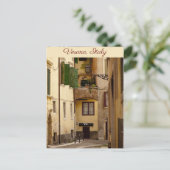 Small, Side Street in Verona Briefkaart (Staand voorkant)