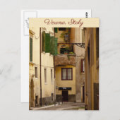 Small, Side Street in Verona Briefkaart (Voorkant / Achterkant)