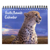 Small Size Exotic Animals Calendar Kalender (Hoes)