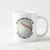 Small Size Personalized Text Baseball Custom Extra Grote Beker (Rechts)