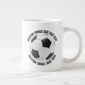 Small Size Personalized Text Soccer Ball Custom Extra Grote Beker (Rechts)