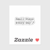  'Small Steps Every Day'  Minimalist Planner  Sticker (Vel)