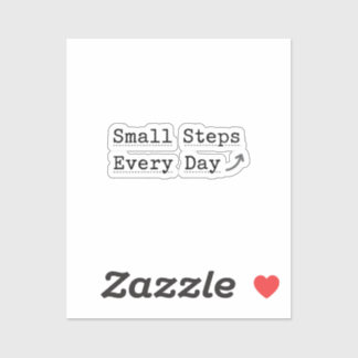  'Small Steps Every Day'  Minimalist Planner  Sticker