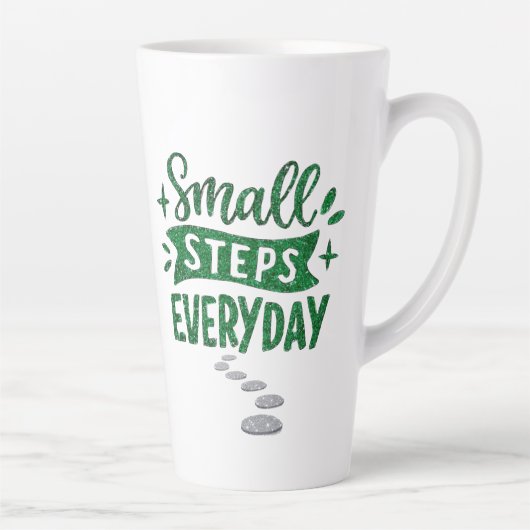 Small Steps Everyday Inspirational Latte Mug Mok (Rechts)