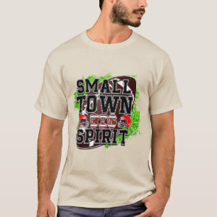 Small Town Big Spirit, Football & Helmet T-shirt