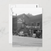 Small Town Ohio, jaren dertig Briefkaart (Voorkant / Achterkant)