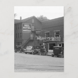 Small Town Ohio, jaren dertig Briefkaart