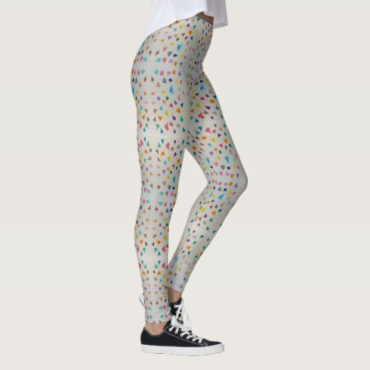Small Watercolor Hearts Leggings (Rechts)