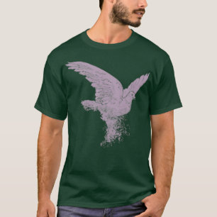 Small White Peace Dove Pocket Dispersion Effect 1 T-shirt