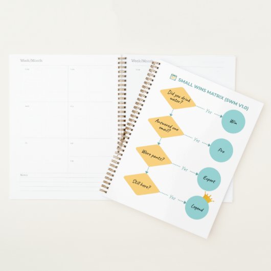 Small Wins Matrix (SWM v1.0) – Grappig stroomschem Planner (Display)