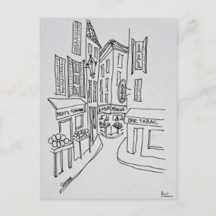Smalle straten van Old Nice Nice, Frankrijk Briefkaart