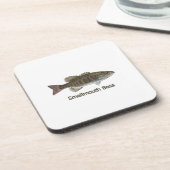 Smallmouth Bass Bier Onderzetter (Linkerzijde)