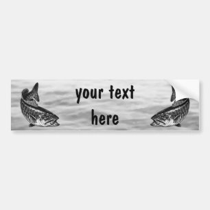 Smallmouth Bass Vist Bumpersticker