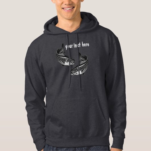 Smallmouth Bass Vist Hoodie (Voorkant)