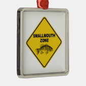 Smallmouth Zone Metalen Ornament (Rechts)
