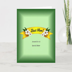 Smaragd Best Mom Script Kaart
