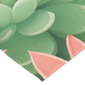 Smaragd Botanische Succulente Elegantie Tafelkleed (Gekanteld)
