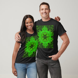 Smaragd Daisy Boheem Bloem Grafisch T-shirt