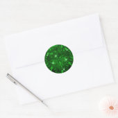 Smaragd Edelsteen Uitnodiging Envelop Gift Wrap Ronde Sticker (Envelop)