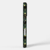 Smaragd en goud art deco patroon Case-Mate iPhone case (Achterkant / Rechts)