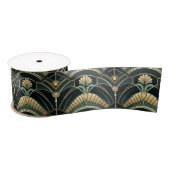 Smaragd en goud jaren 1920 Art Deco thema breed Lint (Spoel)