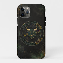 Smaragd Goud Stier Mentaliteit Handel  iPhone 11 Pro Hoesje