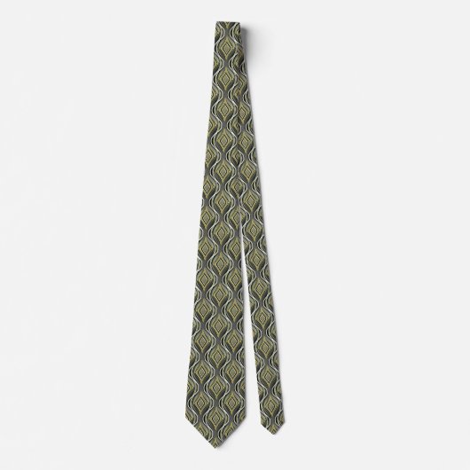 Smaragd & Gouden Art Deco Stropdas (Voorkant)