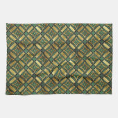 Smaragd & Gouden Art Deco Theedoek (Horizontaal)