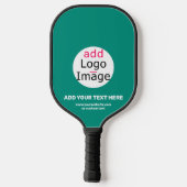 Smaragd Groen Bedrijfs Chic Douane Pickleball Paddle (Achterkant)