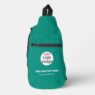 Smaragd Groen Bedrijfs Chic Douane Sling Bag