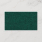 Smaragd groen  botanische bruiloft website informatiekaartje (Achterkant)