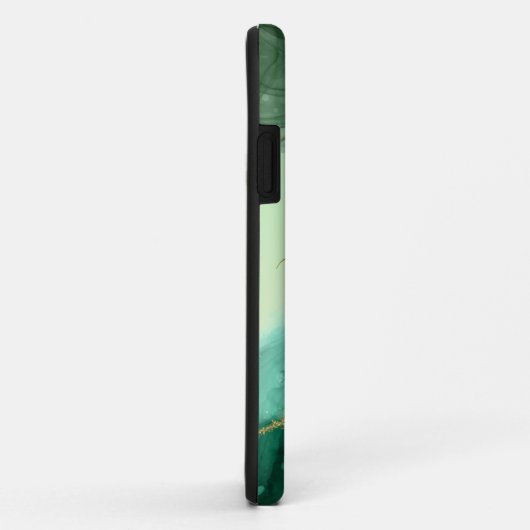 Smaragd groen marmer iPhone Case (Achterkant/rechts)