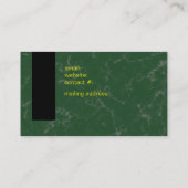 Smaragd Groen Marmer Visitekaartje (Achterkant)
