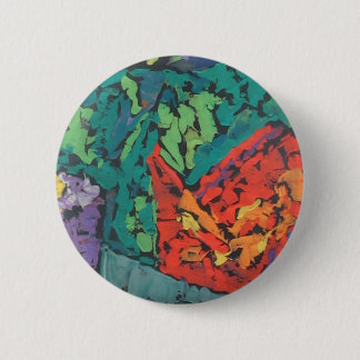 Smaragd Groen Regenwoud mooi abstract Ronde Button 5,7 Cm