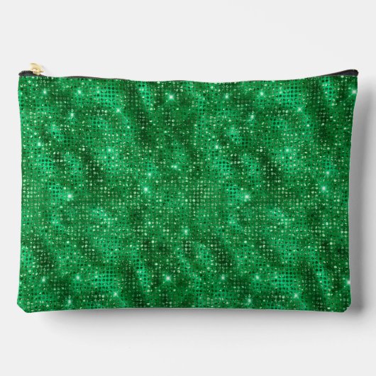 Smaragd Groen Sequin Patroon Etui (Voorkant)