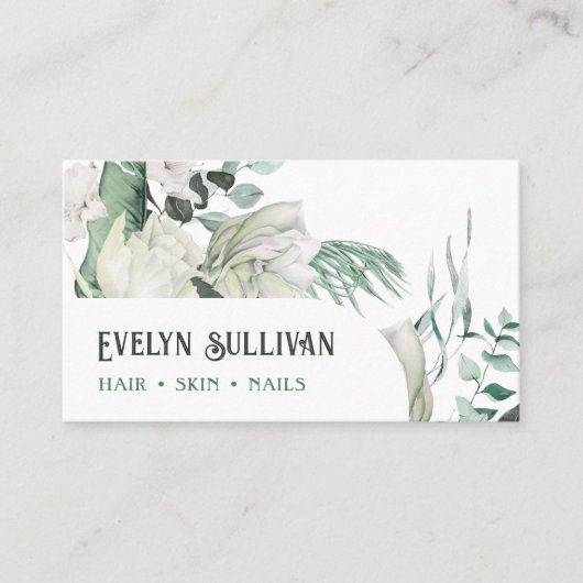 Smaragd groen visitekaartje (Voorkant)