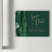 Smaragd Groene Agaat Magnetische Bruiloft Save the