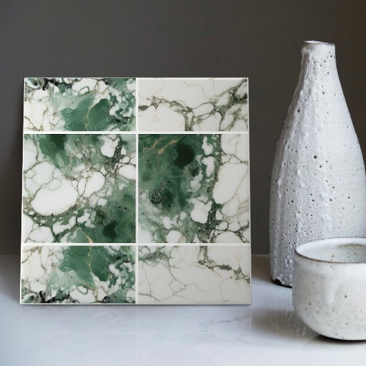 Smaragd Groene Muur Decor Modern Chique Mozaïek Tegeltje