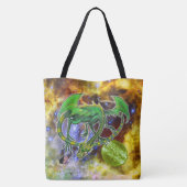 Smaragd Kosmische Draak Draagtas (Achterkant)