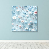 Smaragd & pastel canvas afdruk (Insitu (Houten vloer))