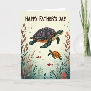 Smaragd Schildpad Vaderdag Kaart
