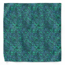 Smaragd Schubbenpatroon Bandana