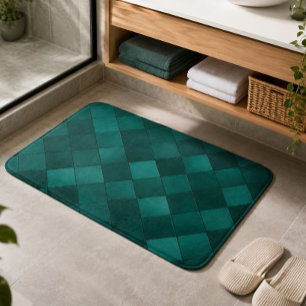 Smaragd Tegelpatroon – Moderne Luxe Badmat